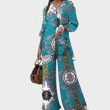 Luna | Chic Longline Blouse & Pants Set